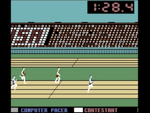 Gameplay of Summer Games for Commodore 64